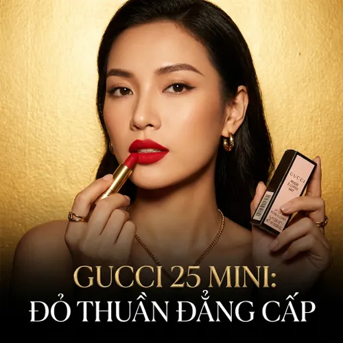 Son Gucci Rouge À Lèvres Mat 25 Goldie Red Mini Màu Đỏ Thuần 1g