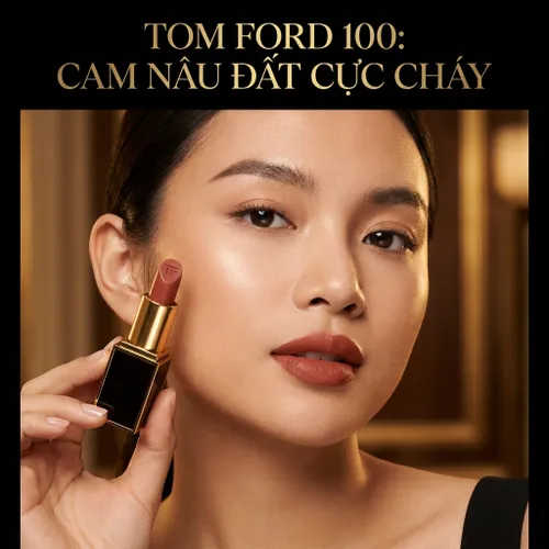 Son Tom Ford TF Matte 100 Equus (New) Màu Cam Nâu Đất