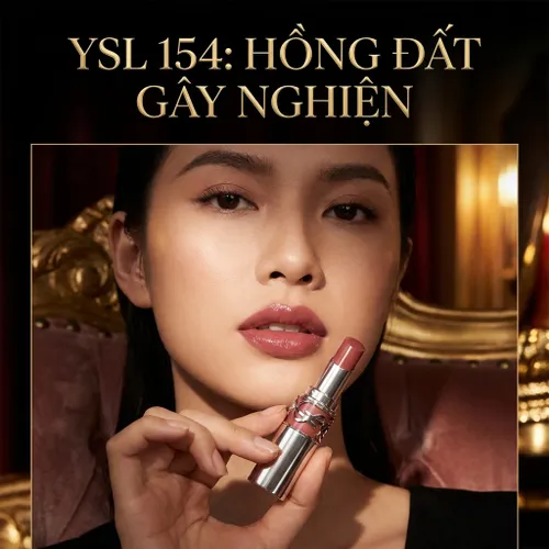 Son Dưỡng Yves Saint Laurent YSL Loveshine Caring Lipstick 154 Love Berry Màu Hồng Đất