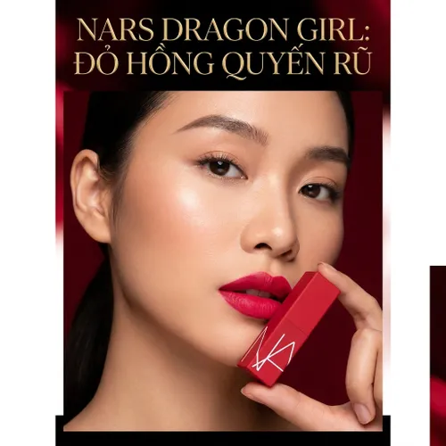 Son Lì Nars Mini Powermatte Lipstick In Dragon Girl Màu Đỏ Hồng