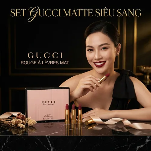 Set Son Gucci Matte Trio Lipstick Gift Set (3 x 3.5g)