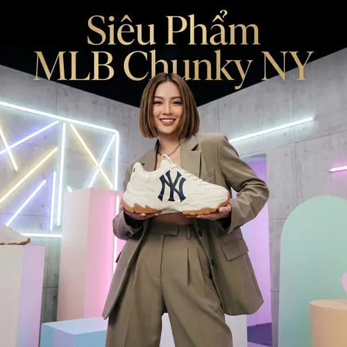 Giày MLB Big Ball Chunky A New York Yankees 3ASHC101N-50BGL Màu Trắng Size 250