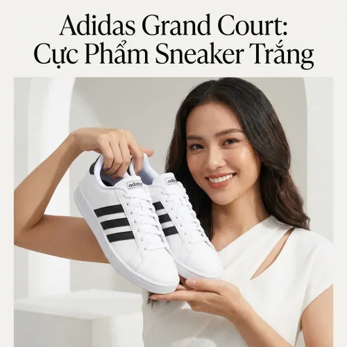 Giày Thể Thao Adidas Grand Court F36483 F36392 Màu Trắng Size 38