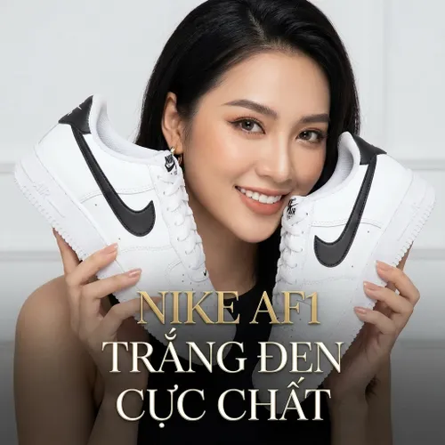 Giày Thể Thao Nam Nike Air Force 1 07 Low White Black Running Shoes Màu Trắng Size 42