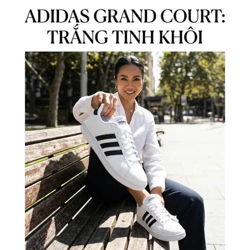 Giày Thể Thao Adidas Grand Court F36392/F36483 Màu Trắng Size 39