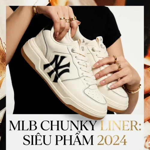 Giày Thể Thao MLB Chunky Liner New York Yankees 3ASXCA12N-50IVS Màu Trắng Size 240