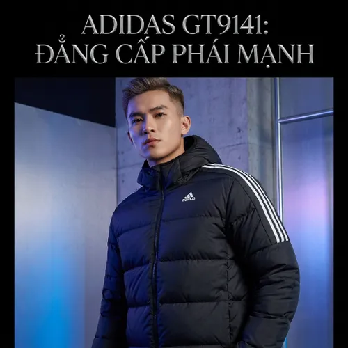 Áo Khoác Lông Vũ Adidas Essentials Midweight Down Hooded Jacket Black GT9141 Màu Đen Size M