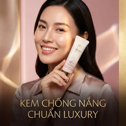 Kem Chống Nắng Clé De Peau UV Protection Cream Tinted Tone Pink SPF50+ PA++++ 30ml