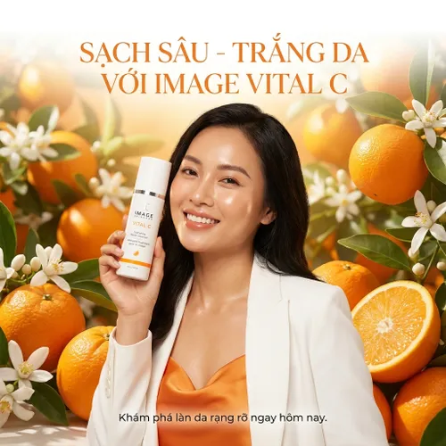 Sữa Rửa Mặt Dưỡng Ẩm Làm Trắng Da Image Vital C Hydrating Facial Cleanser 177ml