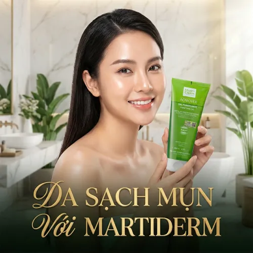 Gel Rửa Mặt Cho Da Dầu Mụn Martiderm Acniover Purifying Gel 200ml
