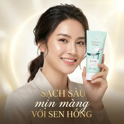 Sữa Rửa Mặt Orjena Chiết Xuất Sen Hồng 180ml