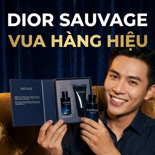 Set Nước Hoa Nam Dior Sauvage 2 Món (EDP Mini 10ml + Sữa Tắm 20ml)