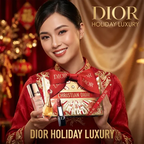 Set Nước Hoa Nữ + Mỹ Phẩm Dior Lucky New Year Limited 2026 Set 4 Món