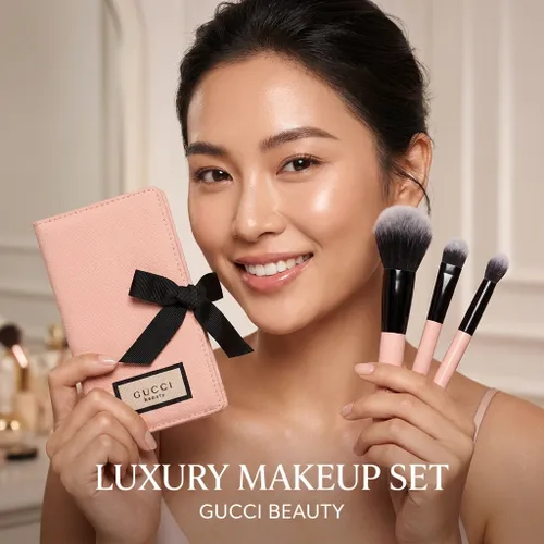 Bộ Cọ Trang Điểm Gucci Huayue Brush Set 3 Cây
