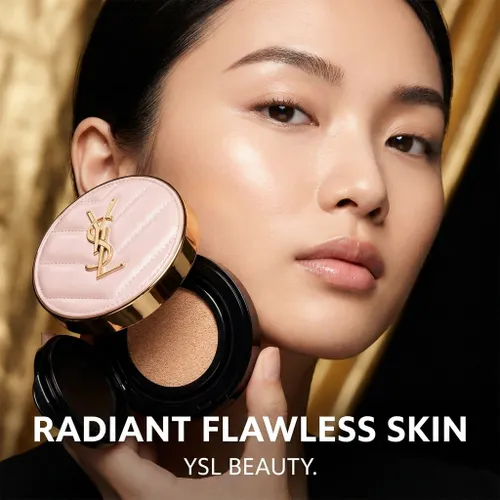 Phấn Nước Yves Saint Laurent YSL Touche Eclat Glow Pact Cushion High Cover Mesh Foundation Tone B10, 12g