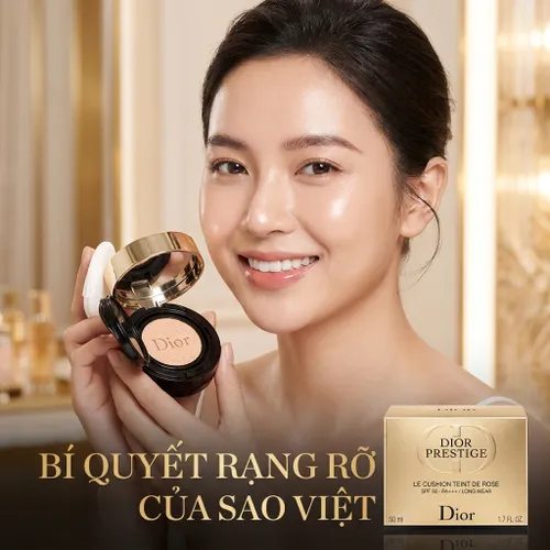 Combo Phấn Nước Mini Dior Prestige Le Cushion Teint De Rose SPF 50 PA+++ Tone 010 (2 x 4g)