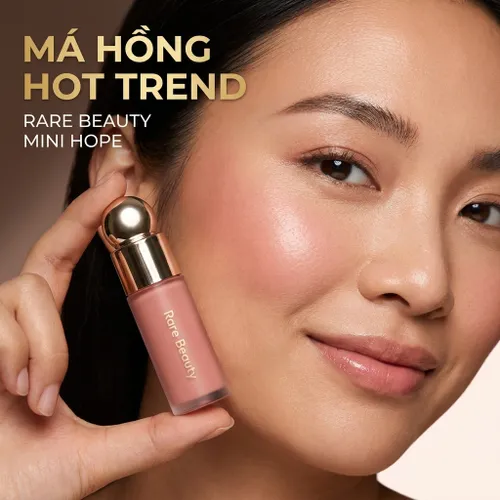Má Hồng Dạng Kem Rare Beauty Soft Pinch Liquid Blush Mini Hope Màu Hồng Nude 3.2ml