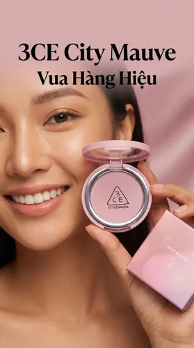 Phấn Má Hồng 3CE Face Blush Split Second Edition #City Mauve Màu Hồng Pastel