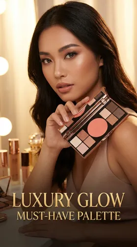 Bảng Phấn Mắt Và Má Hồng M. Asam Magic Finish Elegant Vibes Palette 9g
