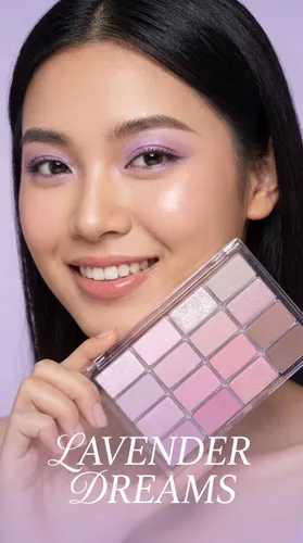 Bảng Phấn Mắt Wakemake Soft Blurring Eye Palette 16 Ô Màu Tone 04 Lavender Blurring 13g