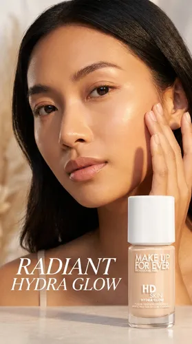Kem Nền Make Up For Ever HD Skin Hydra Glow Hydrating Foundation Tone 1N00