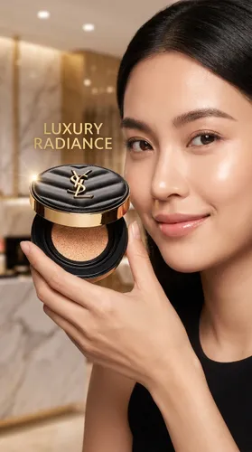 Phấn Nước Yves Saint Laurent YSL Le Cushion Encre De Peau Couture Collection 2024 SPF23 PA++ 14g Tone 10