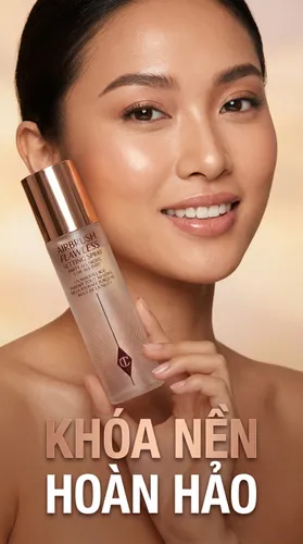 Xịt Khóa Nền Cho Trang Điểm Charlotte Tilbury Airbrush Flawless Setting Spray 100ml
