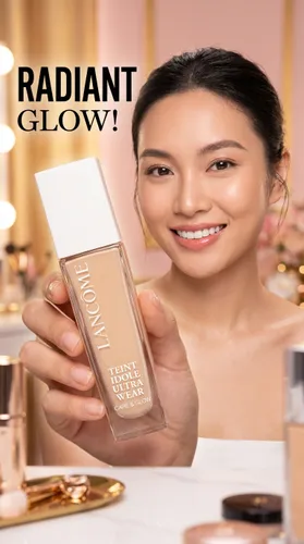 Kem Nền Lancôme Teint Idole Ultra Wear Care & Glow Tone PO-01 (Trắng sáng)