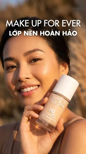 Kem Nền Trang Điểm Make Up For Ever HD Skin Hydra Glow Hydrating Foundation Tone 1N00