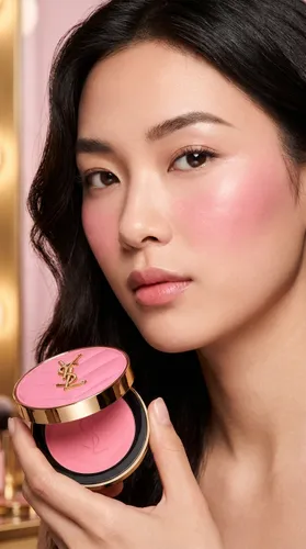 Phấn Má Hồng YSL Yves Saint Laurent Make Me Blush Bold Blurring Blush 87 Pink Voltage Màu Hồng Lạnh