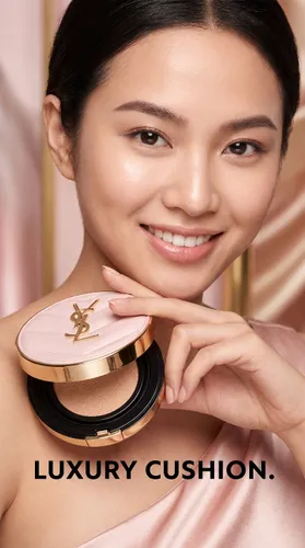Cushion Yves Saint Laurent YSL Touche Éclat Glow-Pact Tone B10 (Vỏ Da Hồng) 12g