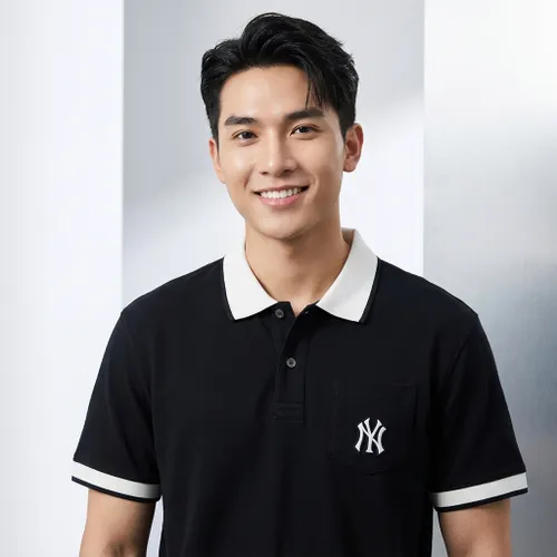 Áo Polo MLB New York Yankees 3LPQB0133-50BKS Màu Đen Size L