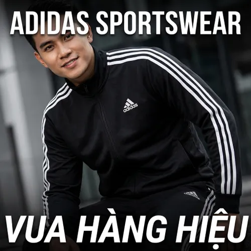 Bộ Thể Thao Nam Adidas Sportswear 3-Stripes Woven Tracksuit IC6750 Màu Đen Size L