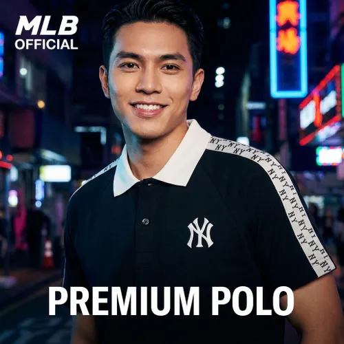 Áo Polo MLB New York Yankees 3APQM0343-50BKS Màu Đen Size M