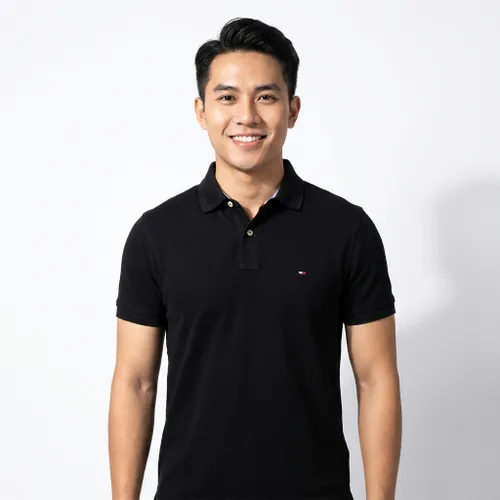 Áo Polo Nam Tommy Hilfiger Regular Fit TO8061559 Màu Đen Size L