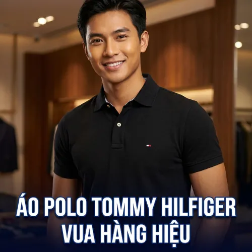 Áo Polo Nam Tommy Hilfiger Regular Fit TO8061559 Màu Đen Size XL