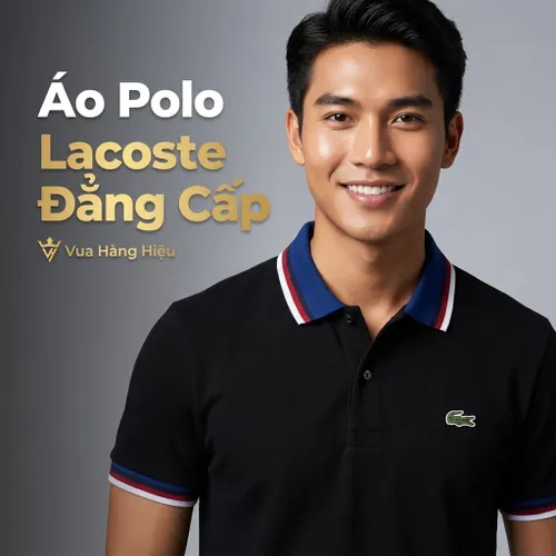 Áo Polo Nam Lacoste Regular Fit Contrast Collar PH3461 031 Màu Xanh Đen Size L