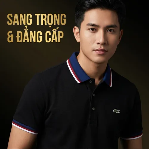 Áo Polo Nam Lacoste Men's Piqué Polo Shirt Regular Fit PH6351 031 Màu Đen Size 3