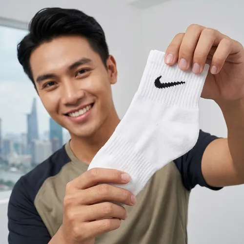 Tất Nike Everyday Cushioned SX7672-100 Màu Trắng Size 23-25cm