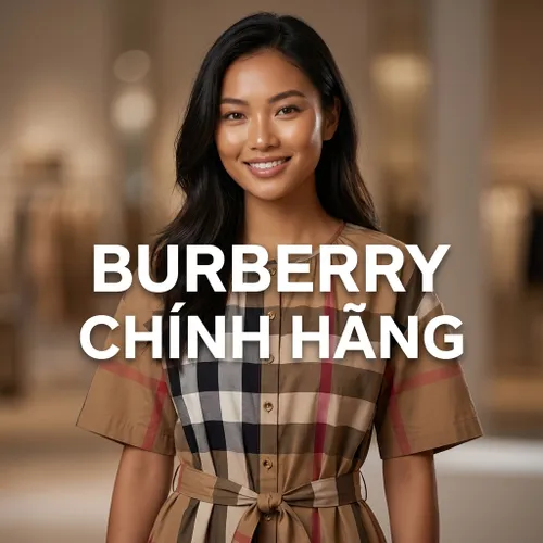 Váy Nữ Burberry Gretton Mid-length Cotton Dress Taupe Brown Check 8084311 Màu Nâu Size 6