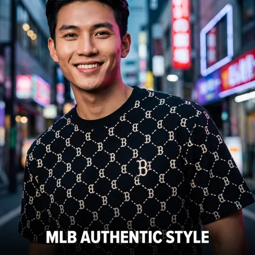 Áo Phông MLB Diamond Monogram Boston Red Sox Tshirt 3ATSM4023-43BKS Màu Đen Size S