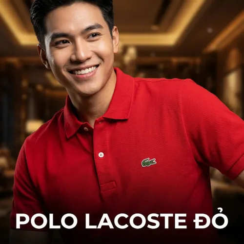 Áo Polo Nam Lacoste Regular Fit PH731E 52G 240 Màu Đỏ Size 4