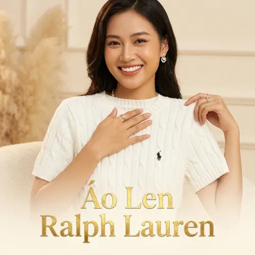 Áo Len Nữ Ralph Lauren Cable Knit Sweater Short Sleeve In White - 211910987500 Màu Trắng Size M