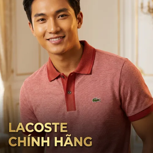 Áo Polo Nam Lacoste Regular Fit PH0804 DI7 Màu Đỏ Gạch Size 3