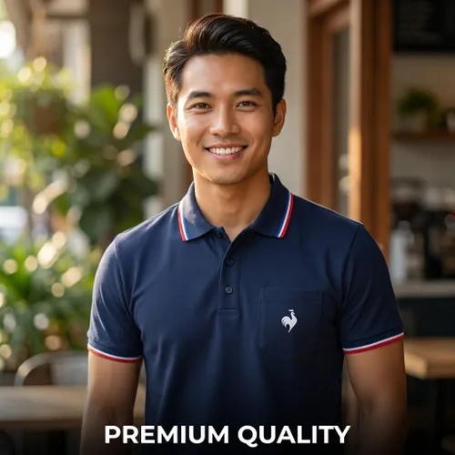 Áo Polo Nam Le Coq Sportif L262MCNTOS02-D13 Màu Xanh Navy Size M