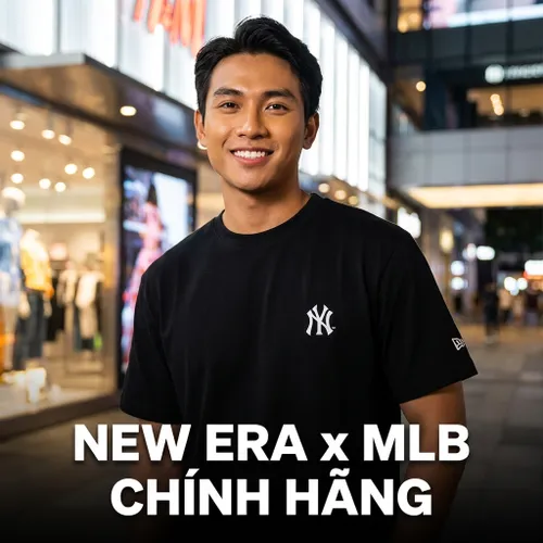 Áo Phông New Era x MLB Unisex T-Shirt Black 14179171 Màu Đen Size S