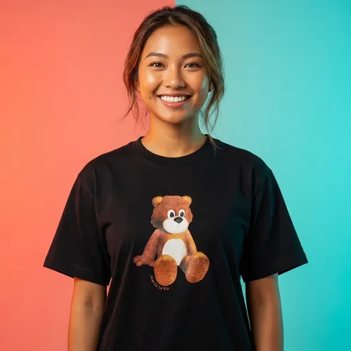 Áo Phông Acmé De La Vie ADLV Ac Teddy Bear Short Sleeve T-Shirt Màu Đen Size 1