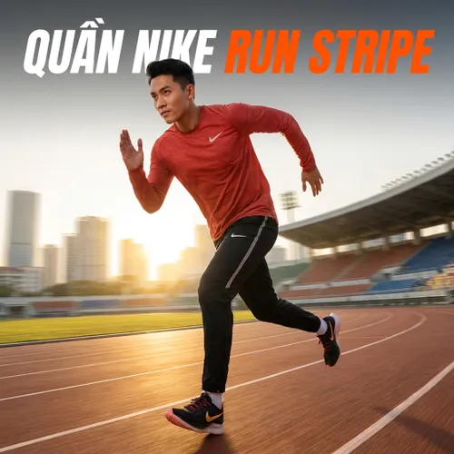 Quần Dài Nike Run Stripe Men Running Pants Black BV4840-010 Màu Đen Size M