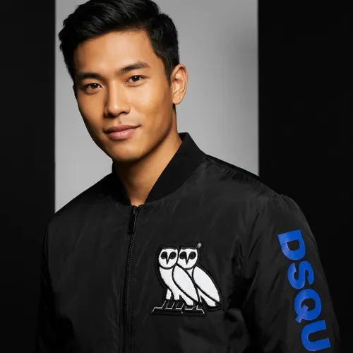Áo Khoác Dsquared2 Man Down Jacket Black Polyester Màu Đen