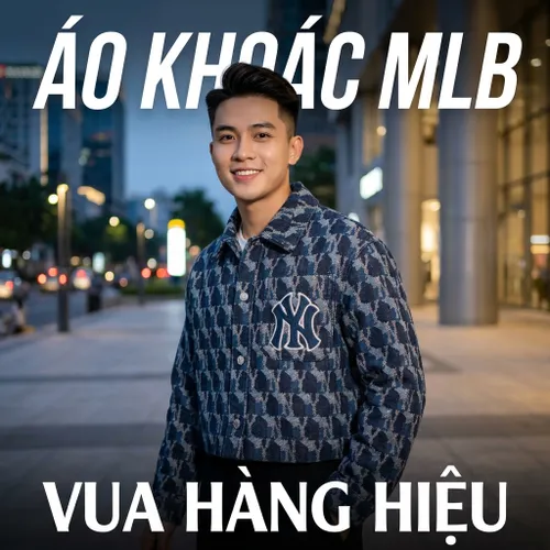 Áo Khoác MLB Monogram Jacquard New York Yankees 30FDKM0224- 50NYD Màu Xanh Navy Size S